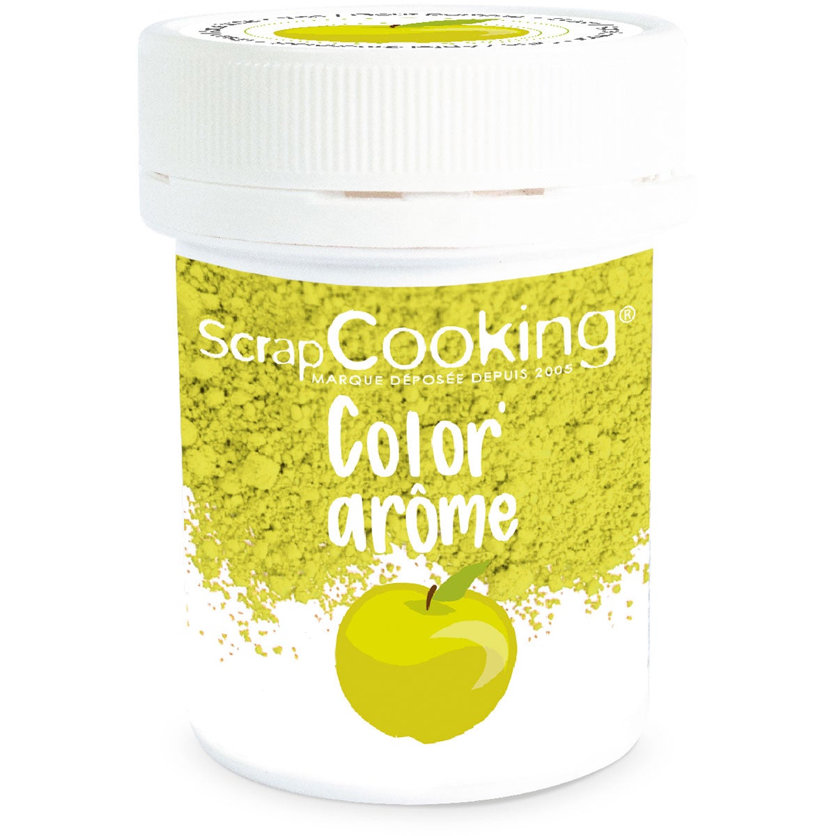Scrapcooking Pâte colorante et aromatisante Vert / Pomme 10g