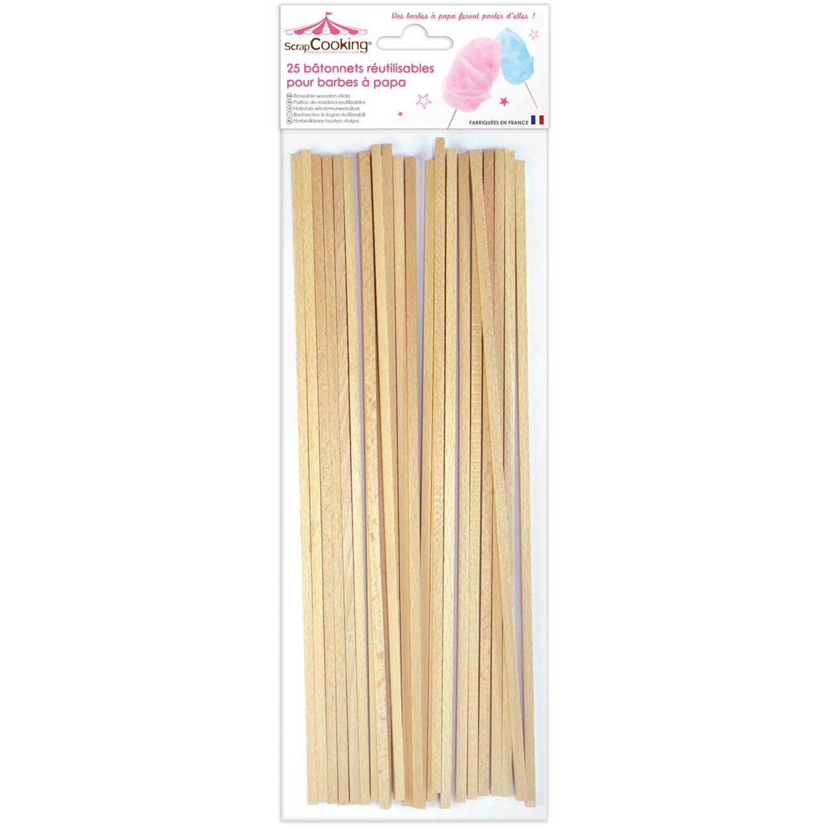 Scrapcooking Barbe à Papa en Bâton de Bois