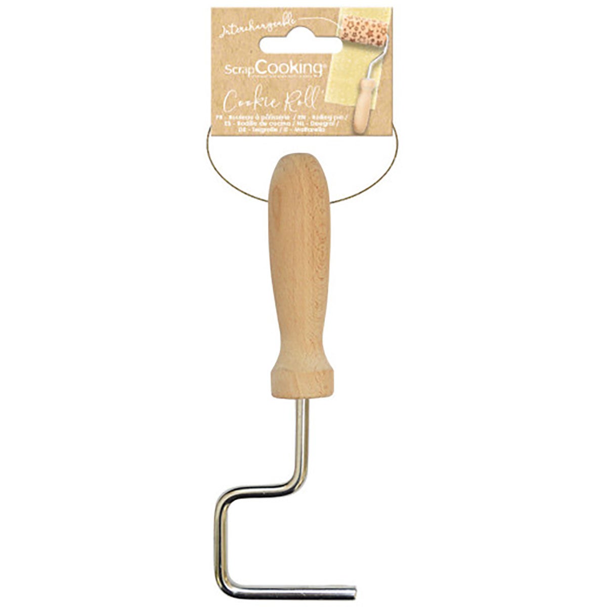 Scrapcooking Mini rouleau à gaufrer Handle