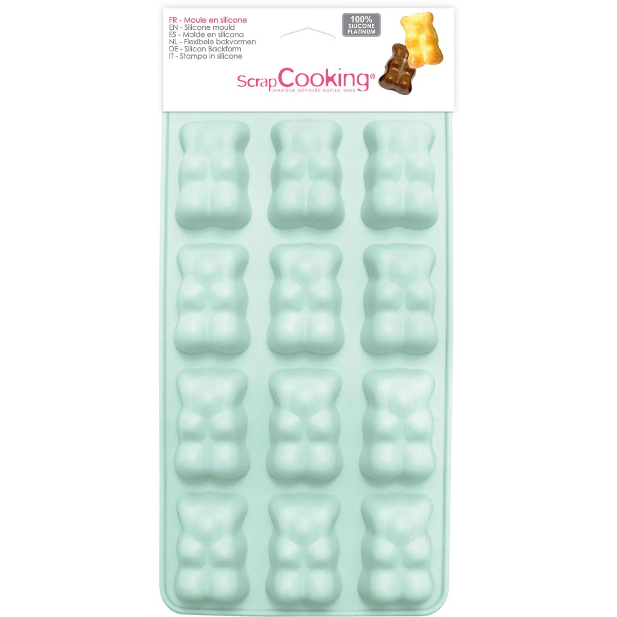 Scrapcooking Moule en Silicone Teddy Bear Marshmallow