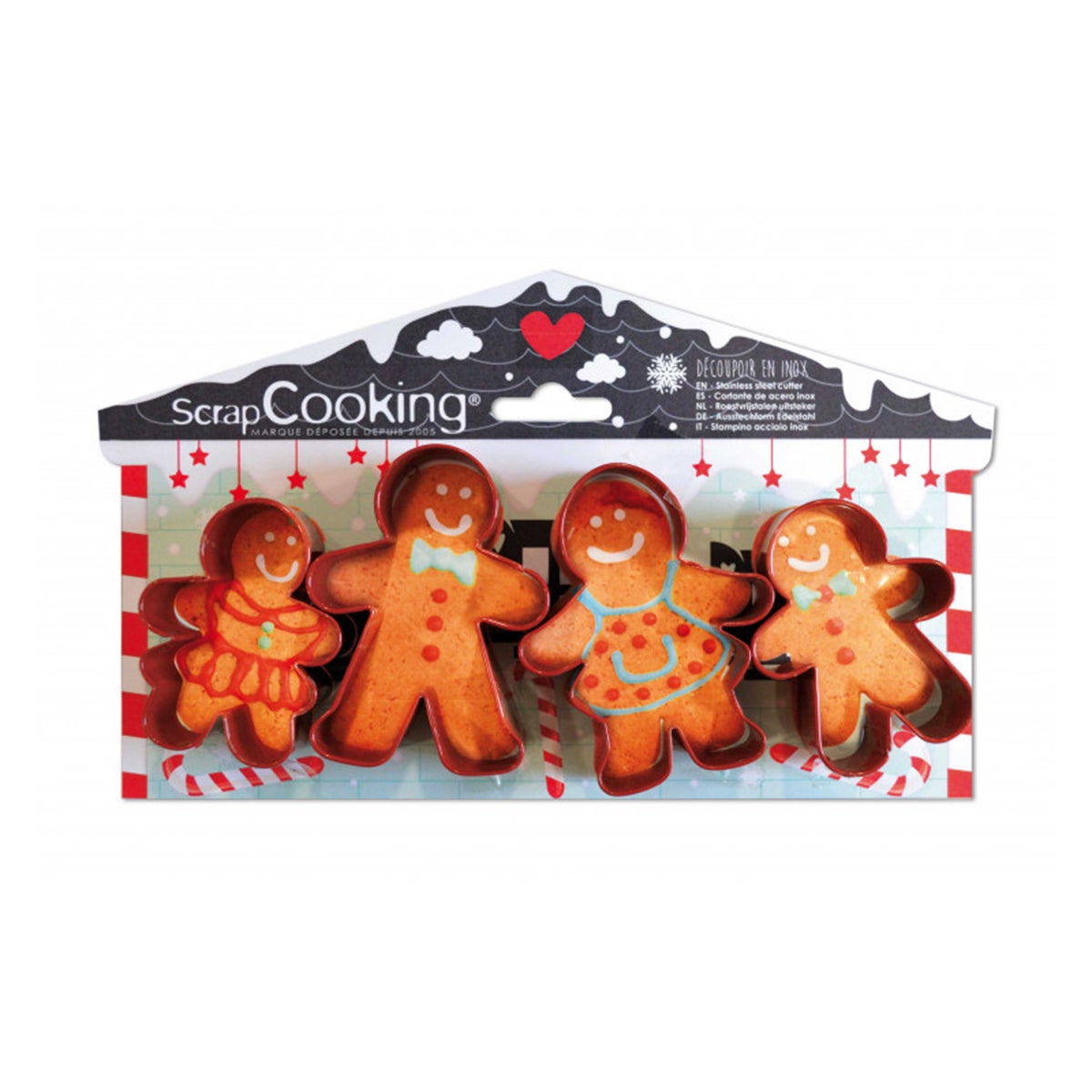 Scrapcooking Emporte-pièce Gingerbread Men Set/4