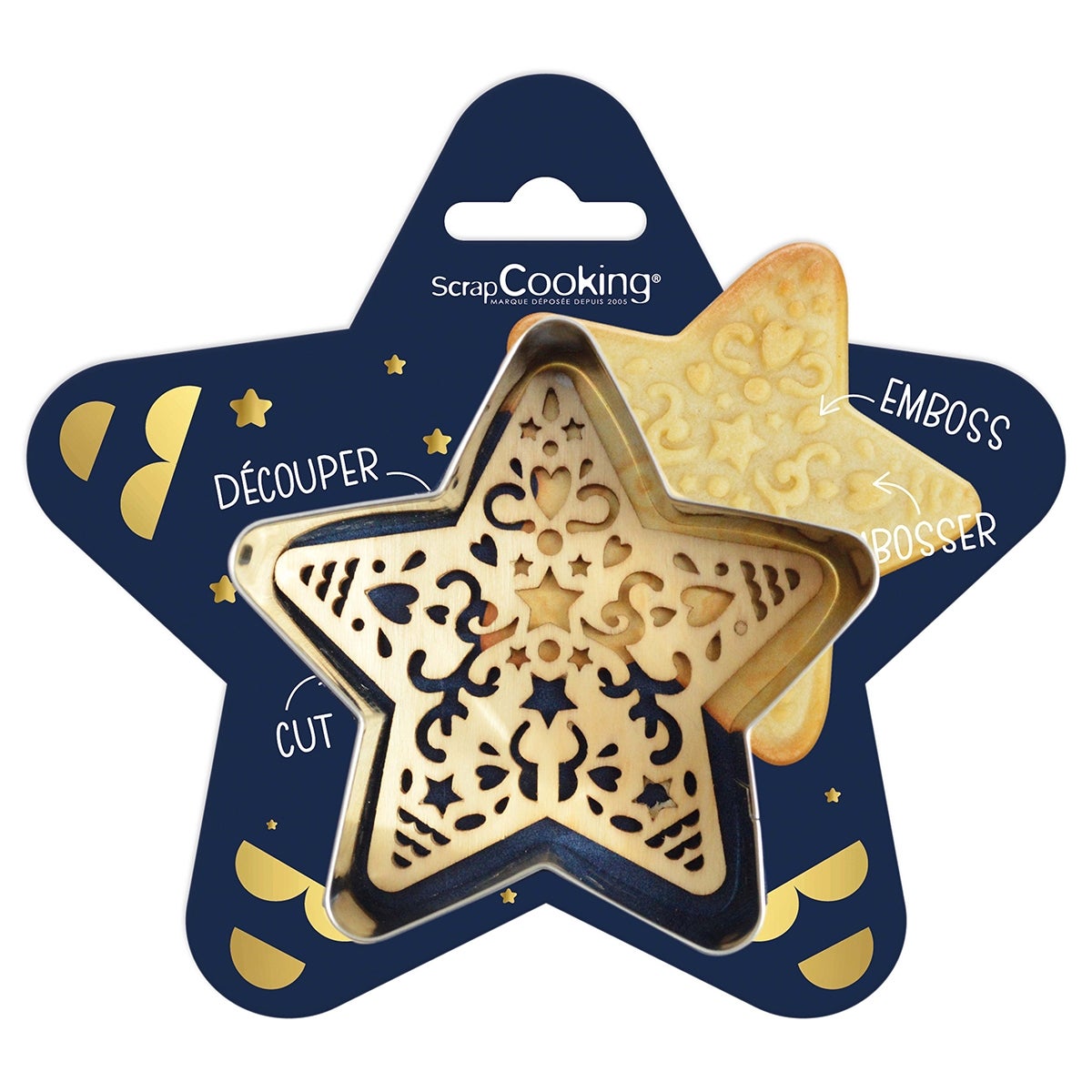 Scrapcooking Emporte-pièce Biscuit et Tampon - Étoile
