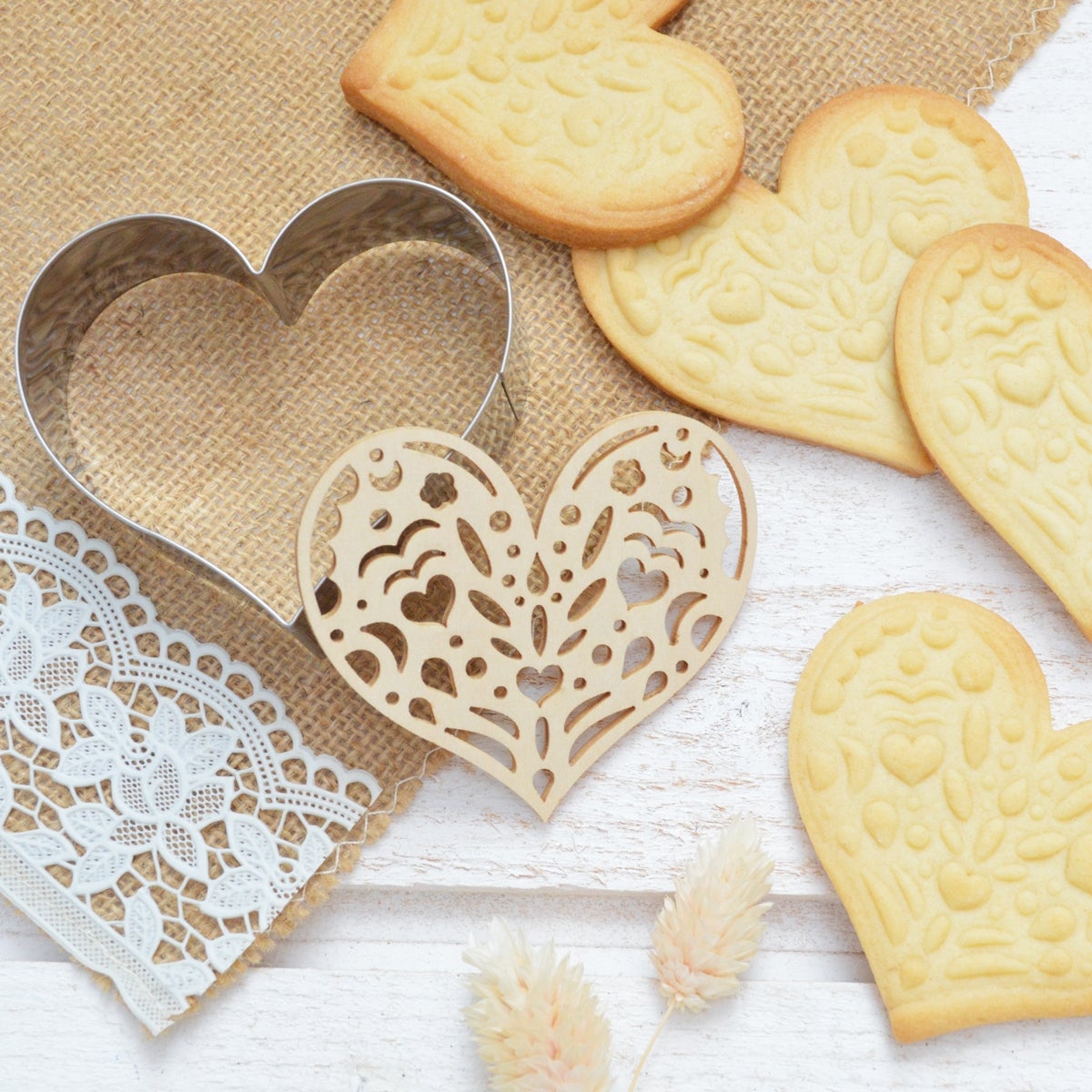 ScrapCooking Cookie Cutter & Embosser Heart