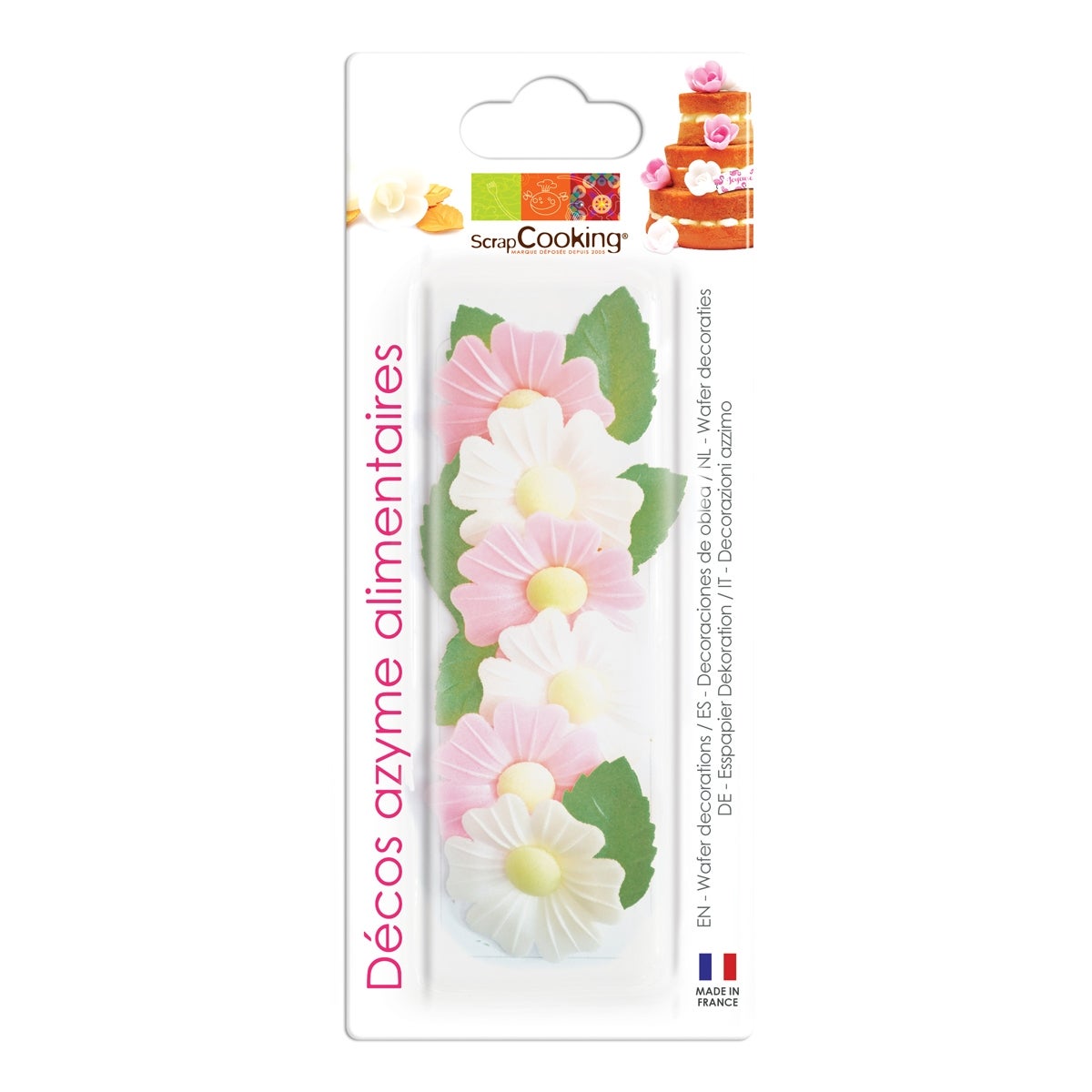 Scrapcooking Décorations Gaufrées Wild Rose & Leaf Set/12