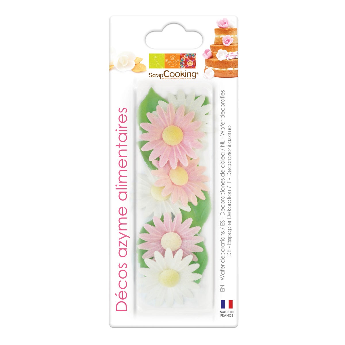 Scrapcooking Décorations Gaufrées Daisy & Leaf Set/12