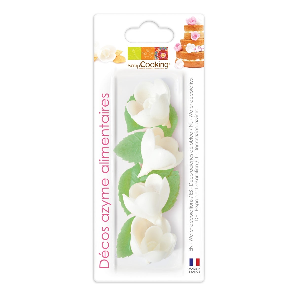 Scrapcooking Décorations Gaufrées Rose & Leaf Set/10