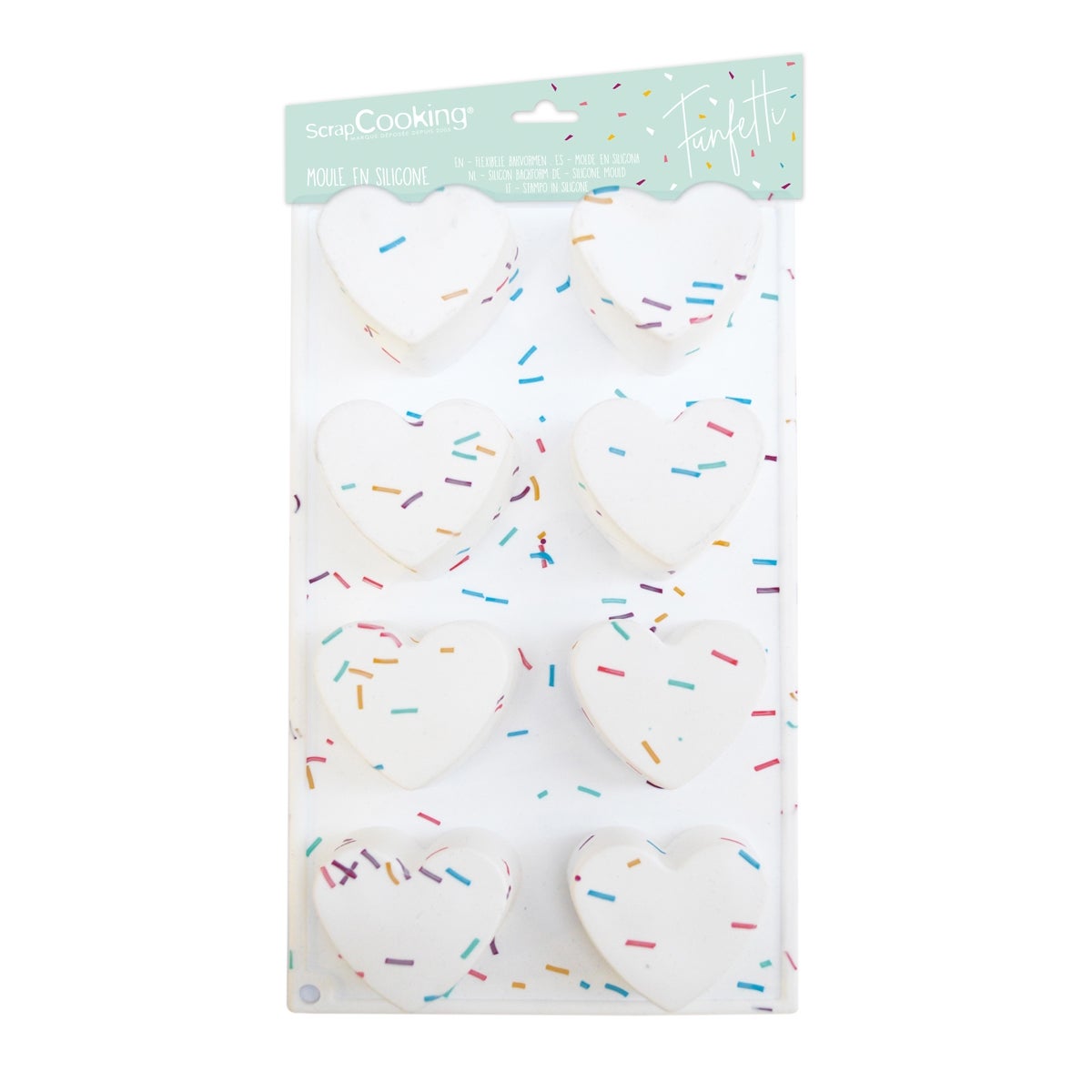 Scrapcooking Moule en silicone FunFetti Heart