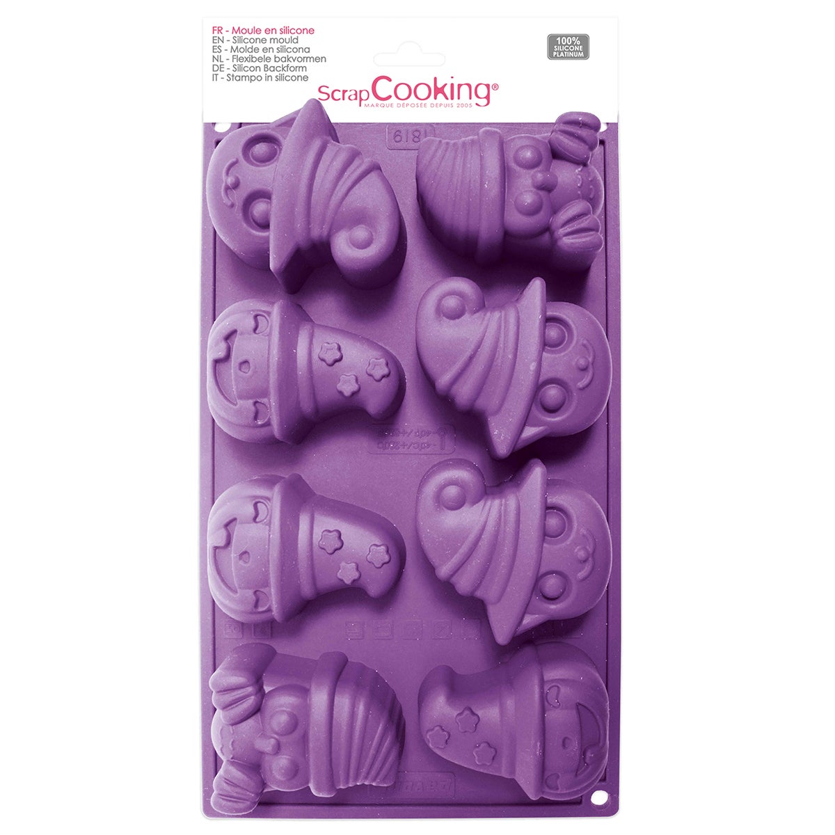 Scrapcooking Moule en silicone Halloween Violet