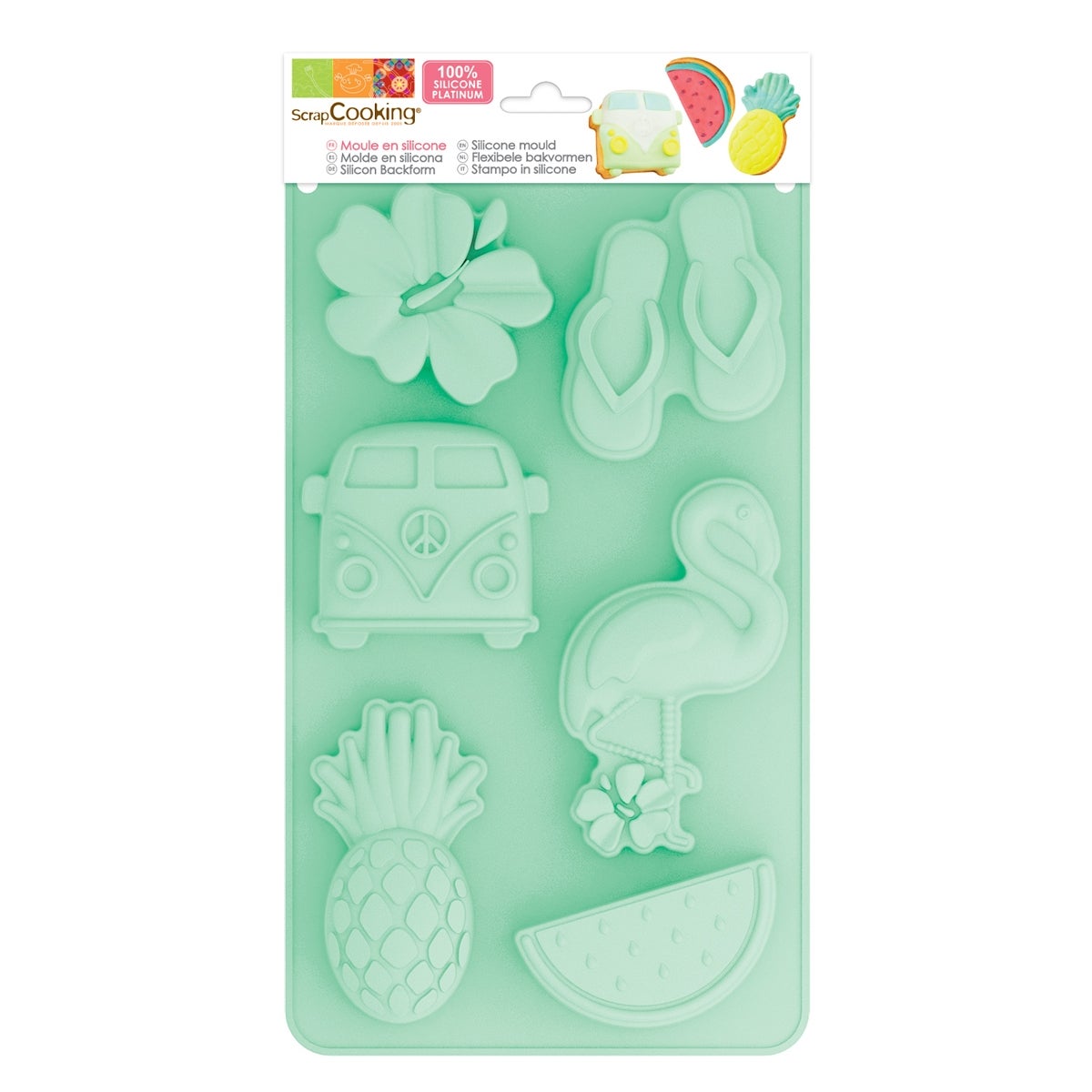 Scrapcooking Moule à pâtisserie en silicone Été
