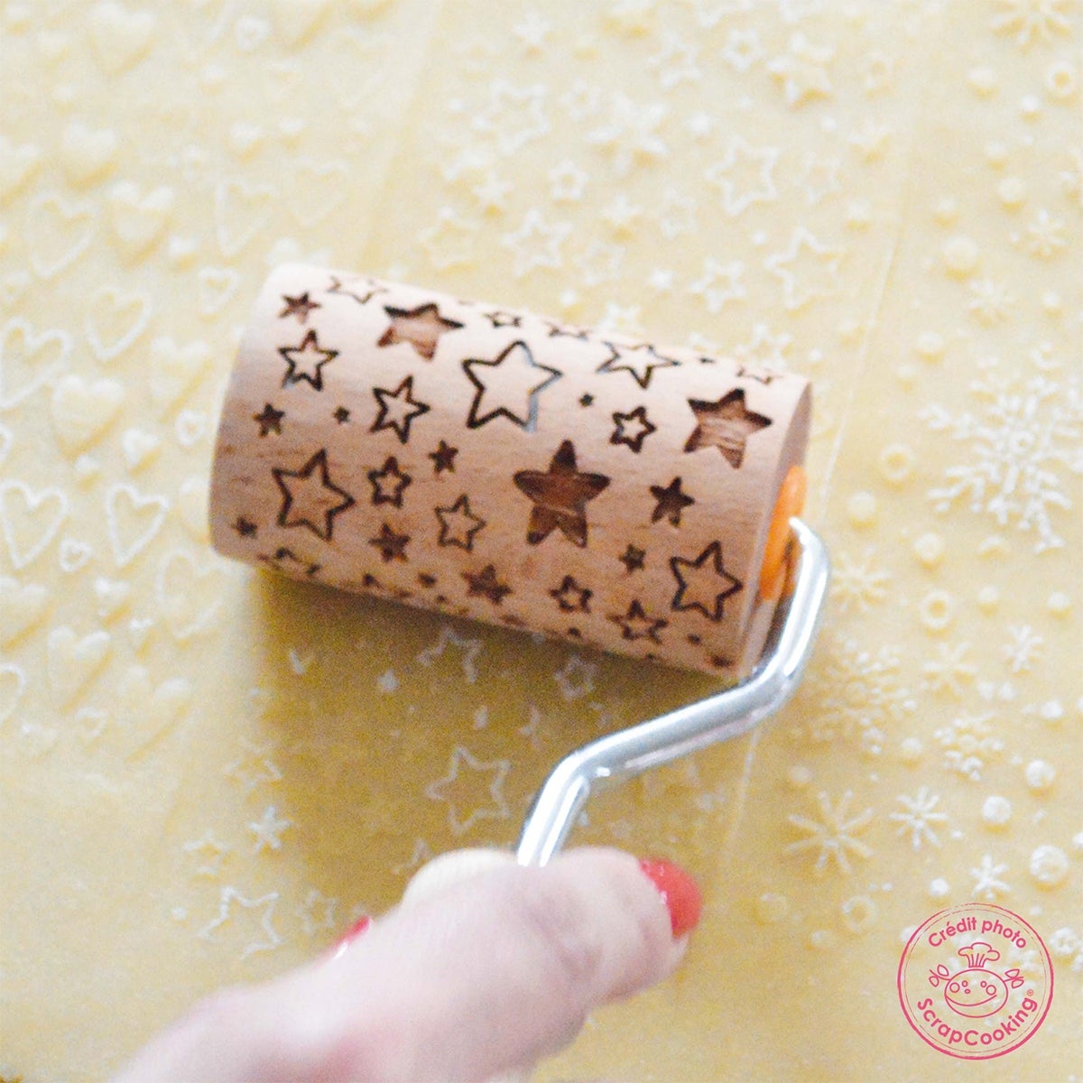 Scrapcooking Mini rouleau à biscuits en bois Set/3