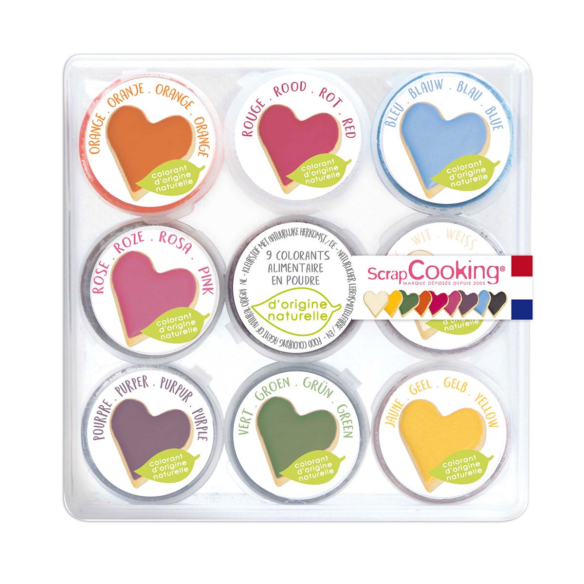 ScrapCooking Colorants alimentaires en poudre naturels Set/9