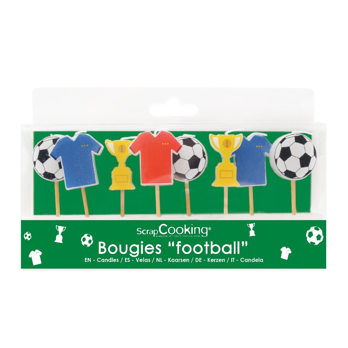 ScrapCooking Bougies Football Set/ 8