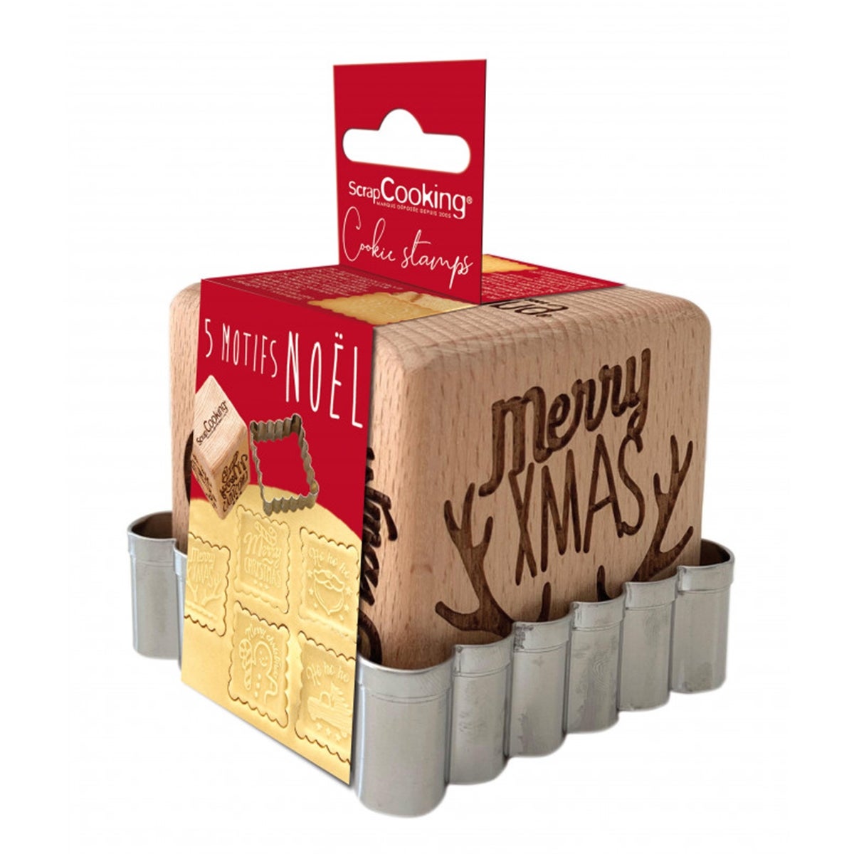 Scrapcooking Tampon à Biscuit - Noël Set/2