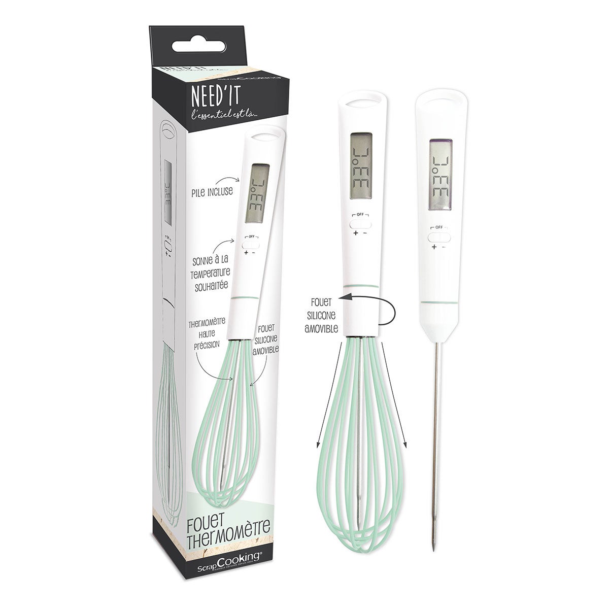 ScrapCooking Thermomètre Need'it Whisk