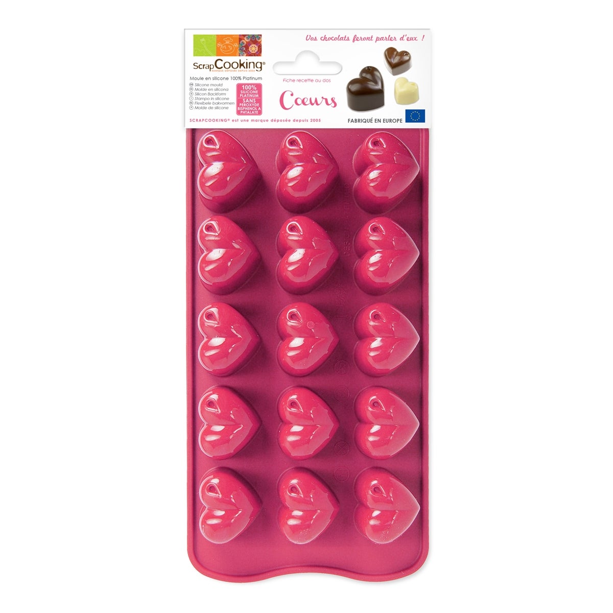 Scrapcooking Moule à chocolat Coeurs