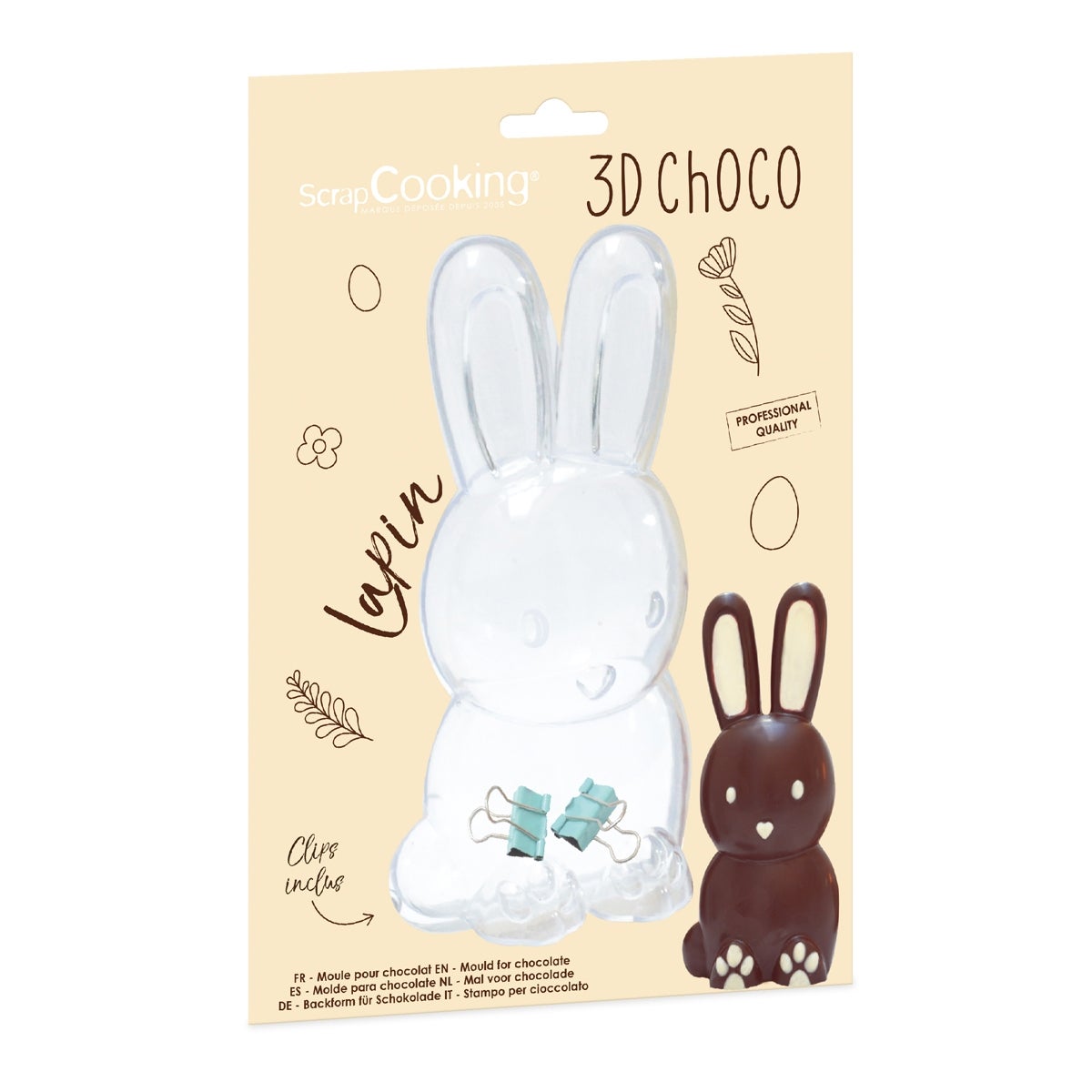 Scrapcooking Moule à chocolat 3D lapin