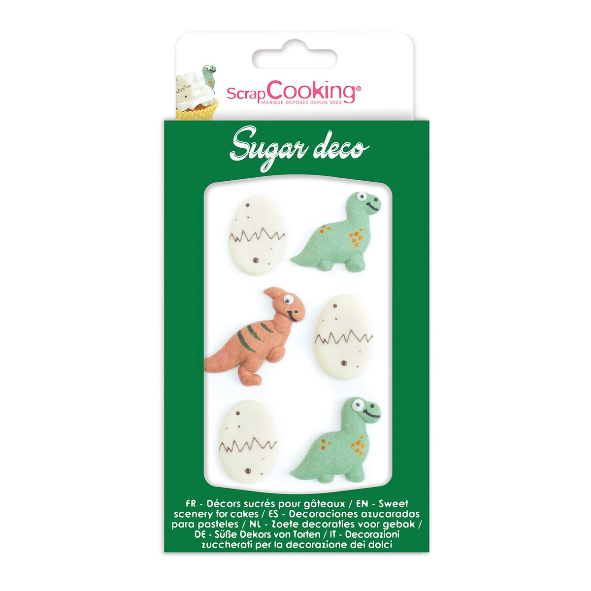 ScrapCooking Décors en sucre - Dino Set/6
