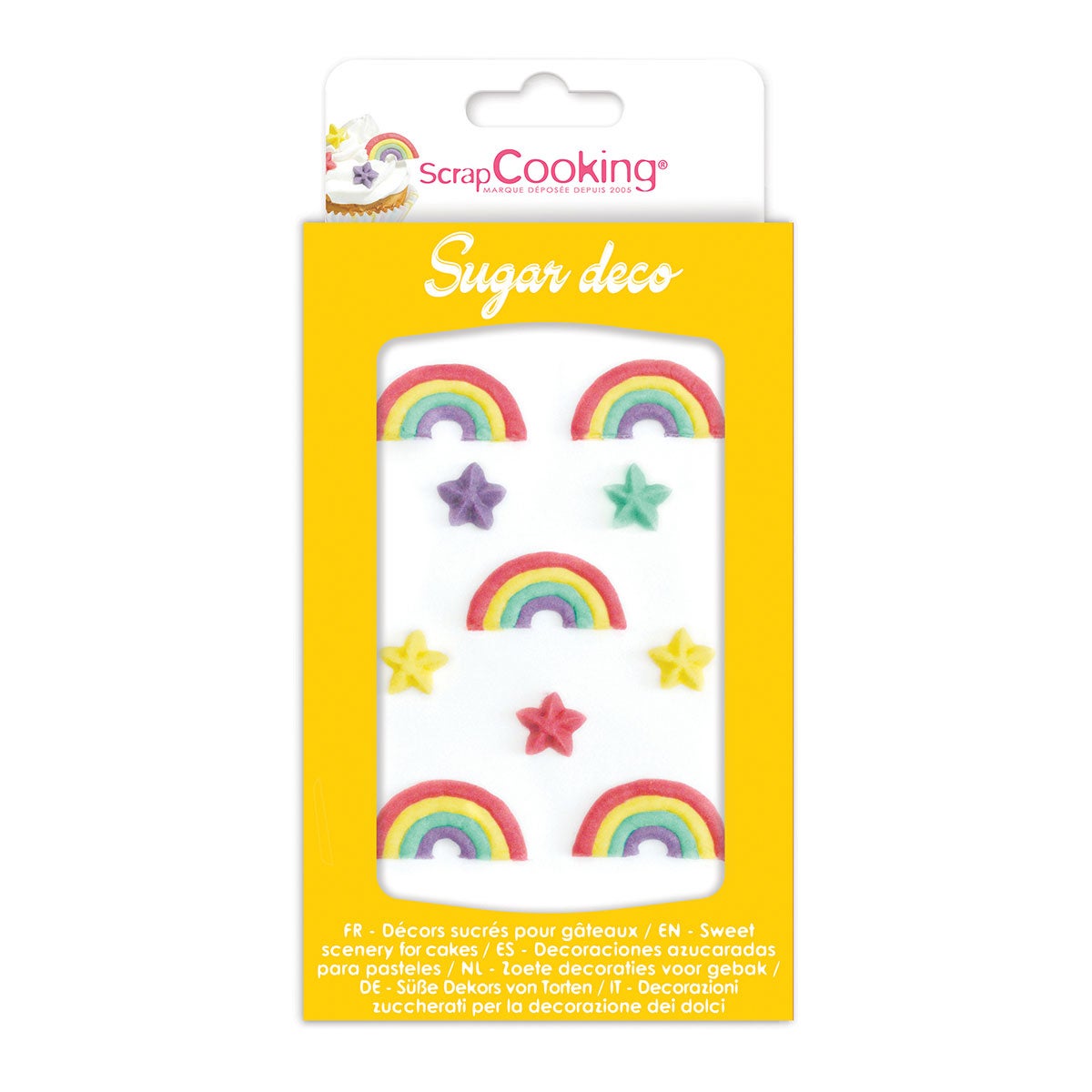 ScrapCooking Décors en sucre - Arc-en-ciel Set/10