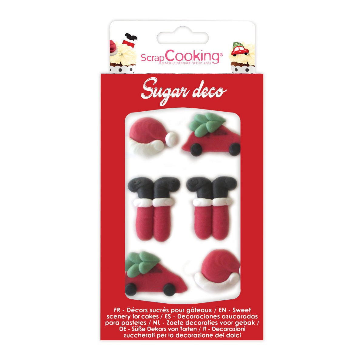 Scrapcooking Décorations en sucre Père Noël Set/6