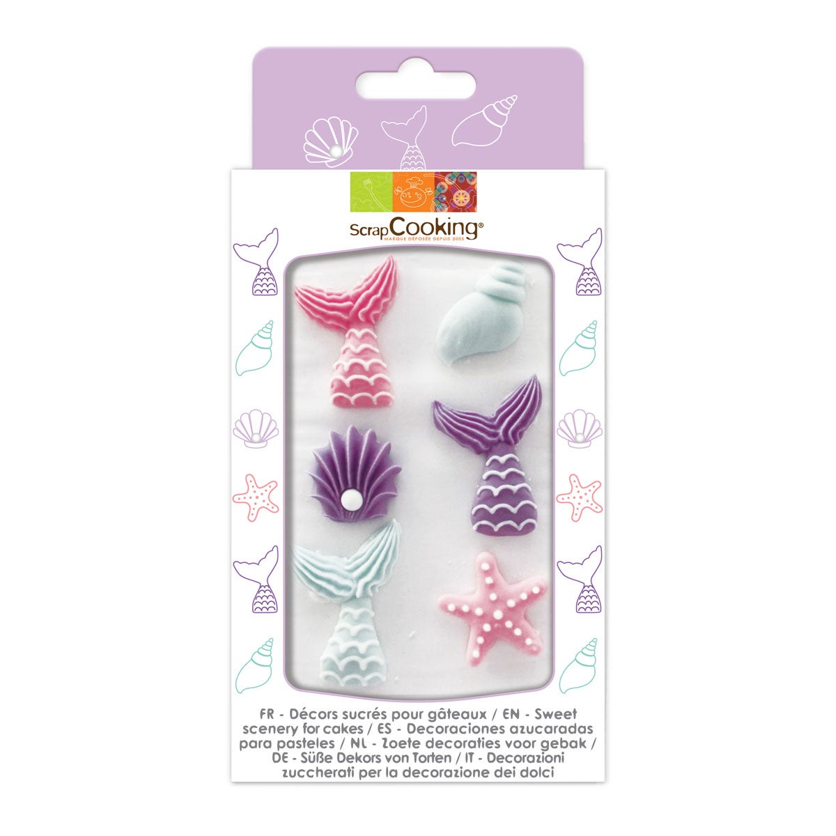 Scrapcooking Sugar Decorations Mermaid Set/6