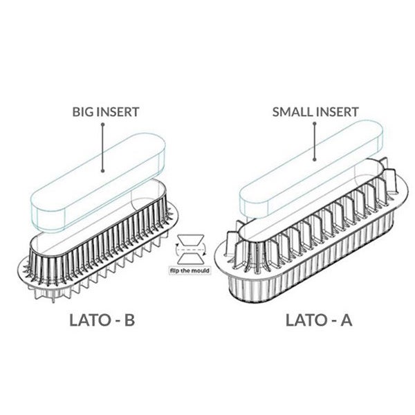 Silikomart Moule Design 3D - Insert Buche & Cake