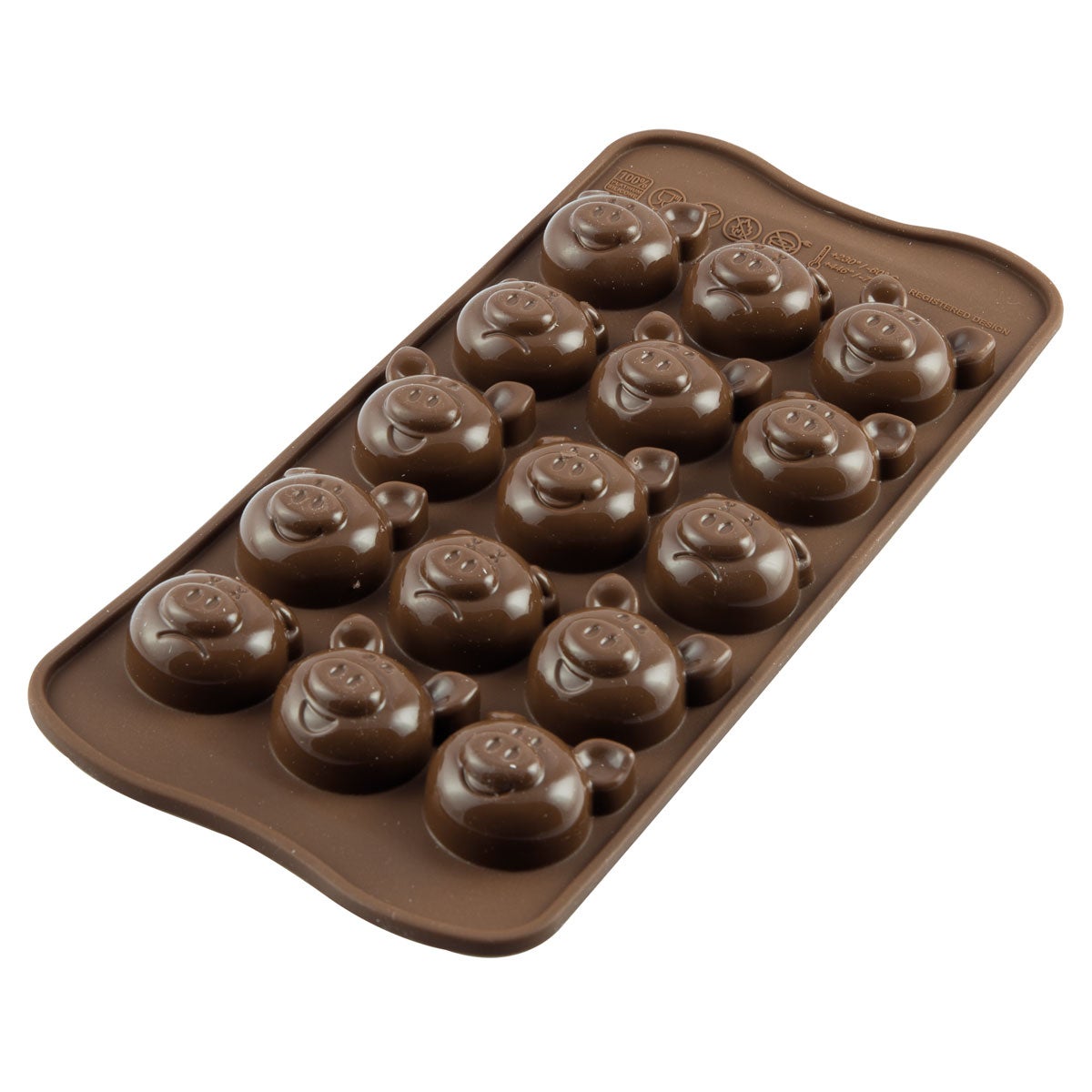 Silikomart Moule à Chocolat Cochons