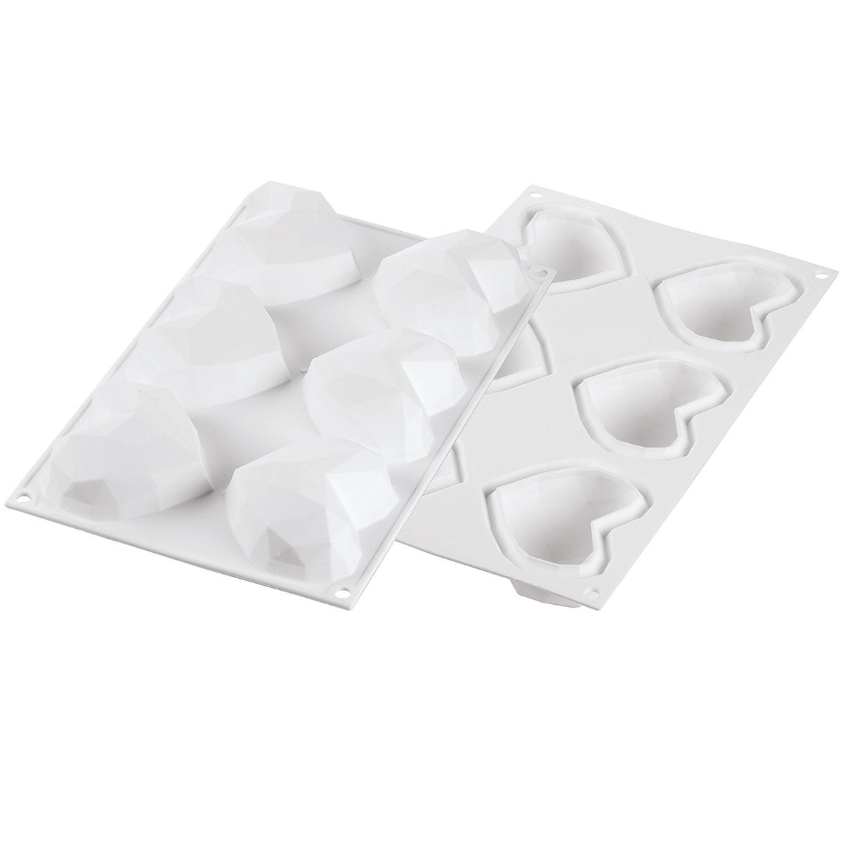 Silikomart Moule Amorini Origami - Coeur Géométrique Mini