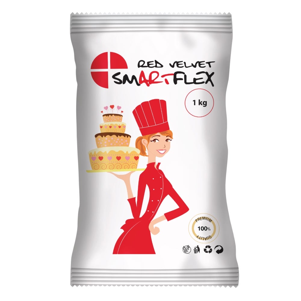 SmartFlex Pâte à sucre Velours Rouge 1kg