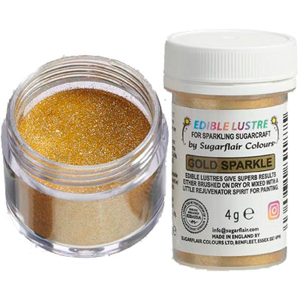 Sugarflair Eetbare Glanspoeder Gouden Sparkle 4g