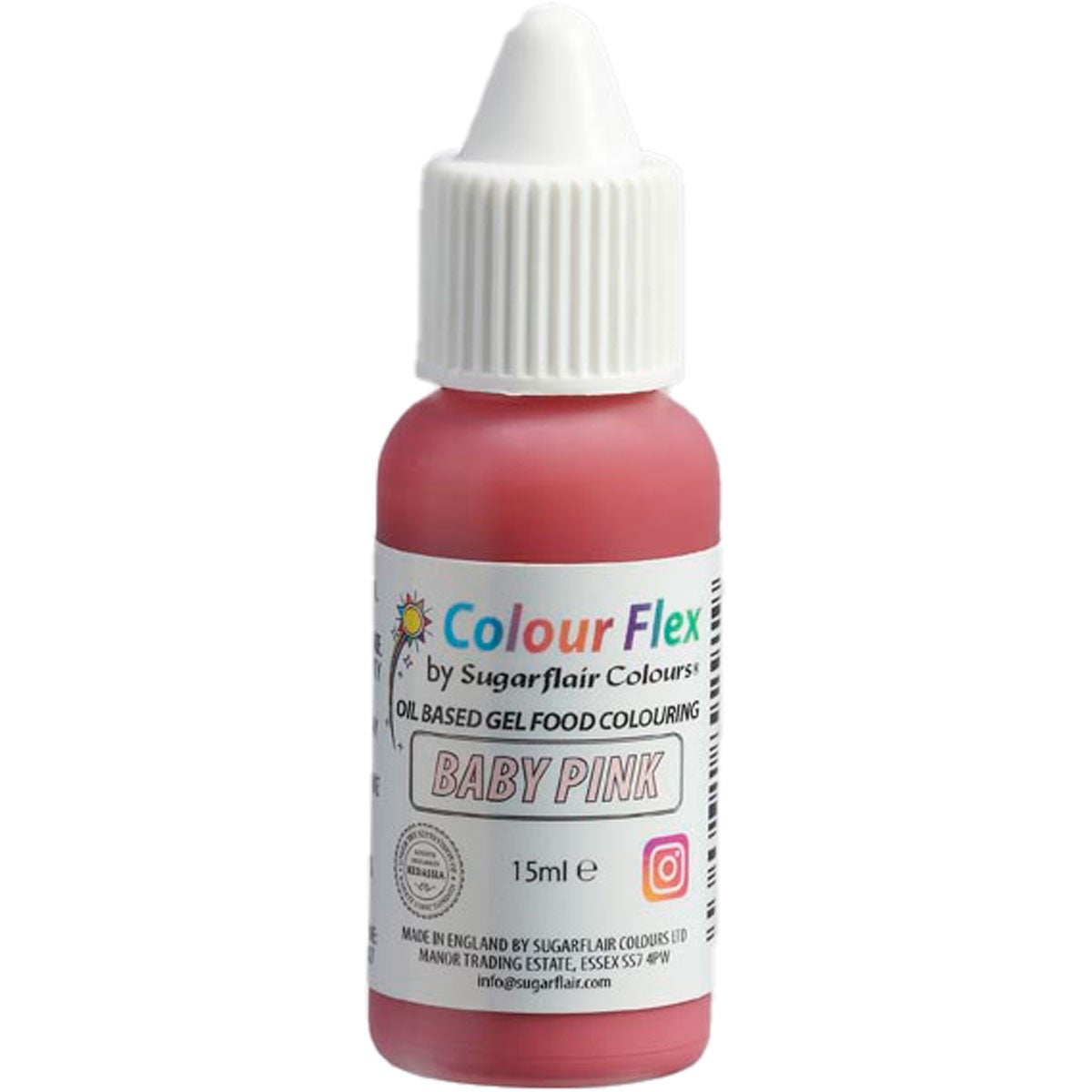Sugarflair Colourflex Baby Pink 15ml