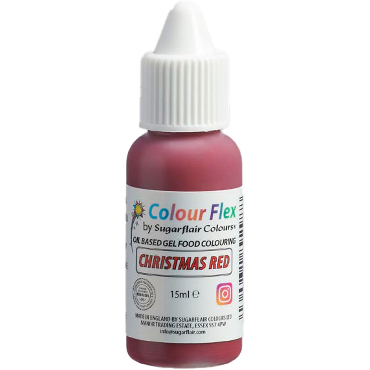 Sugarflair Colourflex Kerst Rood 15ml