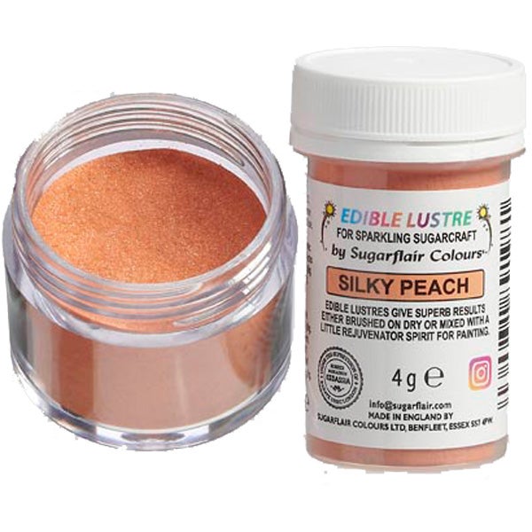 Sugarflair Edible Lustre Silky Peach, 4g