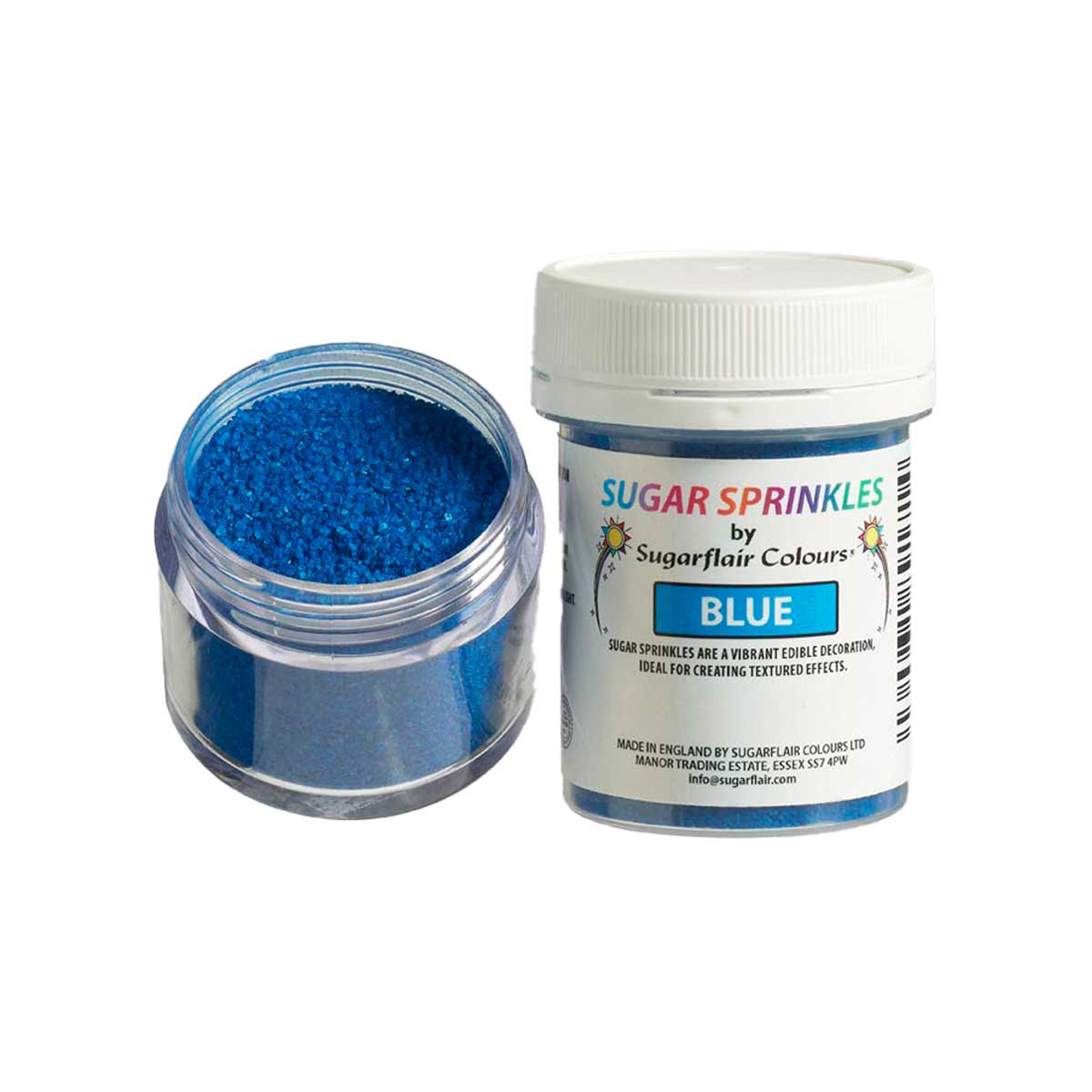 Sugarflair Sugar Sprinkles Blauw - 40g