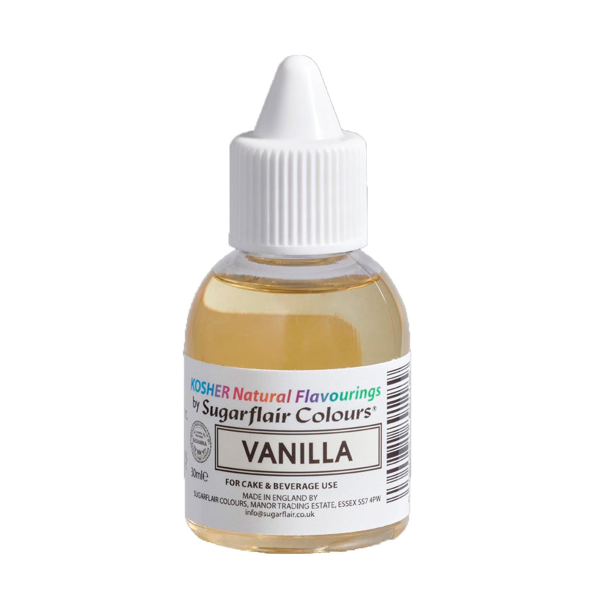 Sugarflair Kosher Smaakpasta - Vanille - 30ml