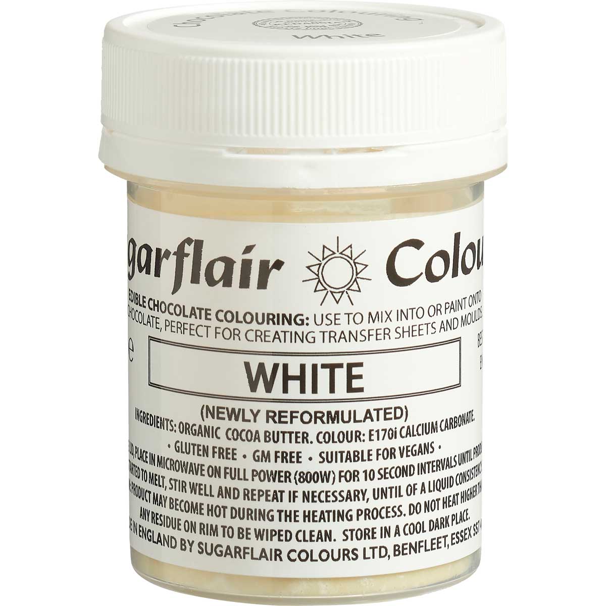 Sugarflair Colorant Chocolat - White 35g