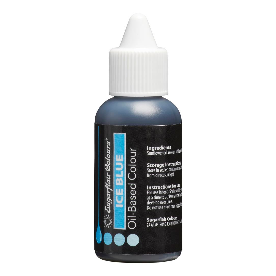 Sugarflair Colorant à l'huile  - Bleu glacé 30 ml