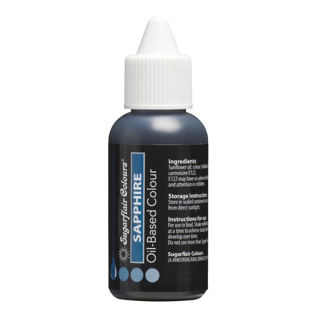 Sugarflair Colorant à l'huile - Saphir 30 ml