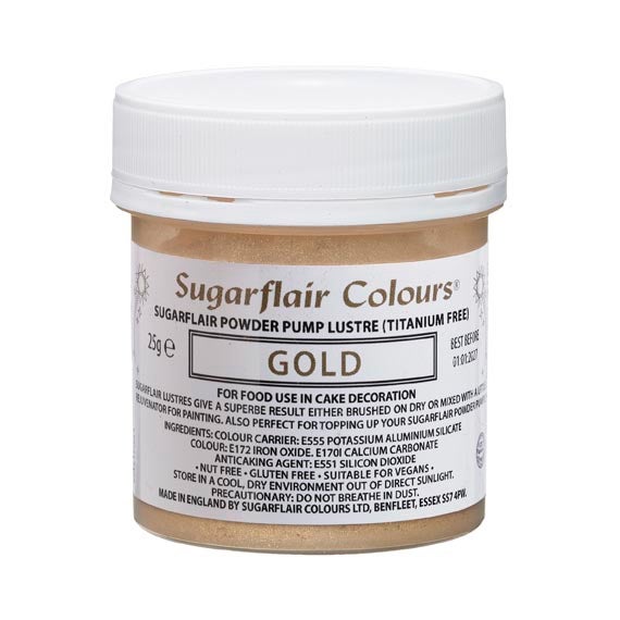 Recharge pour pompe Sugarflair -Or- E171 libre 25g