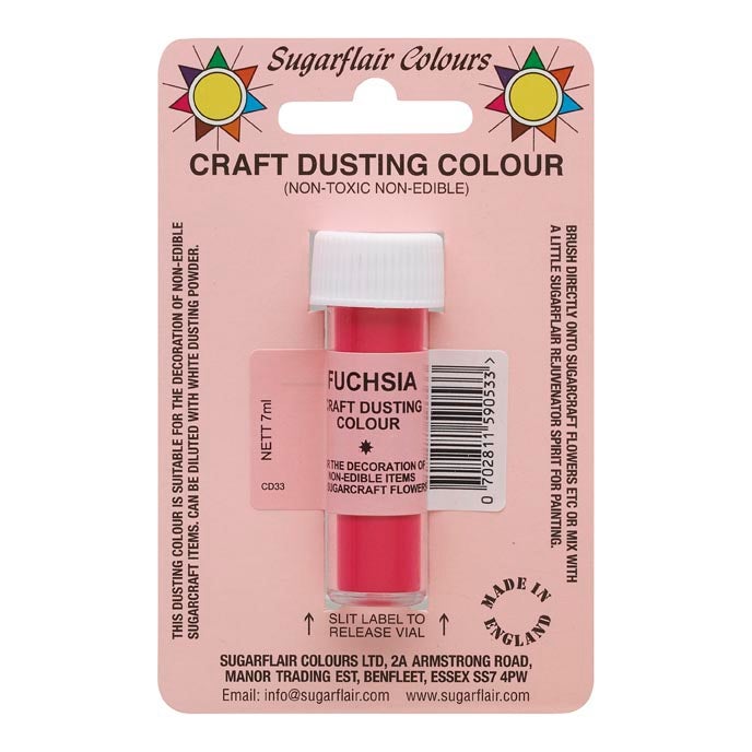 Sugarflair Poudre Colorée Artisanale - Fushia 7g