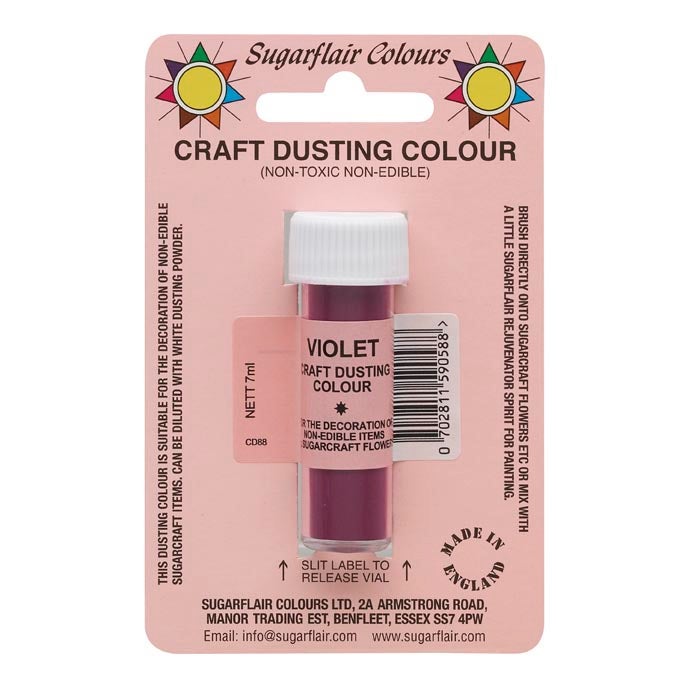 Sugarflair Poudre Colorée Artisanale - Violet 7g
