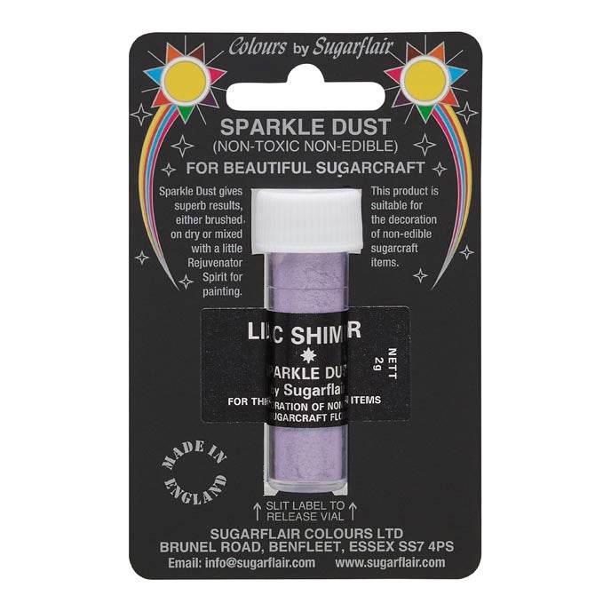 Sugarflair Poudre Étincelante - Lilac Shimmer 2g
