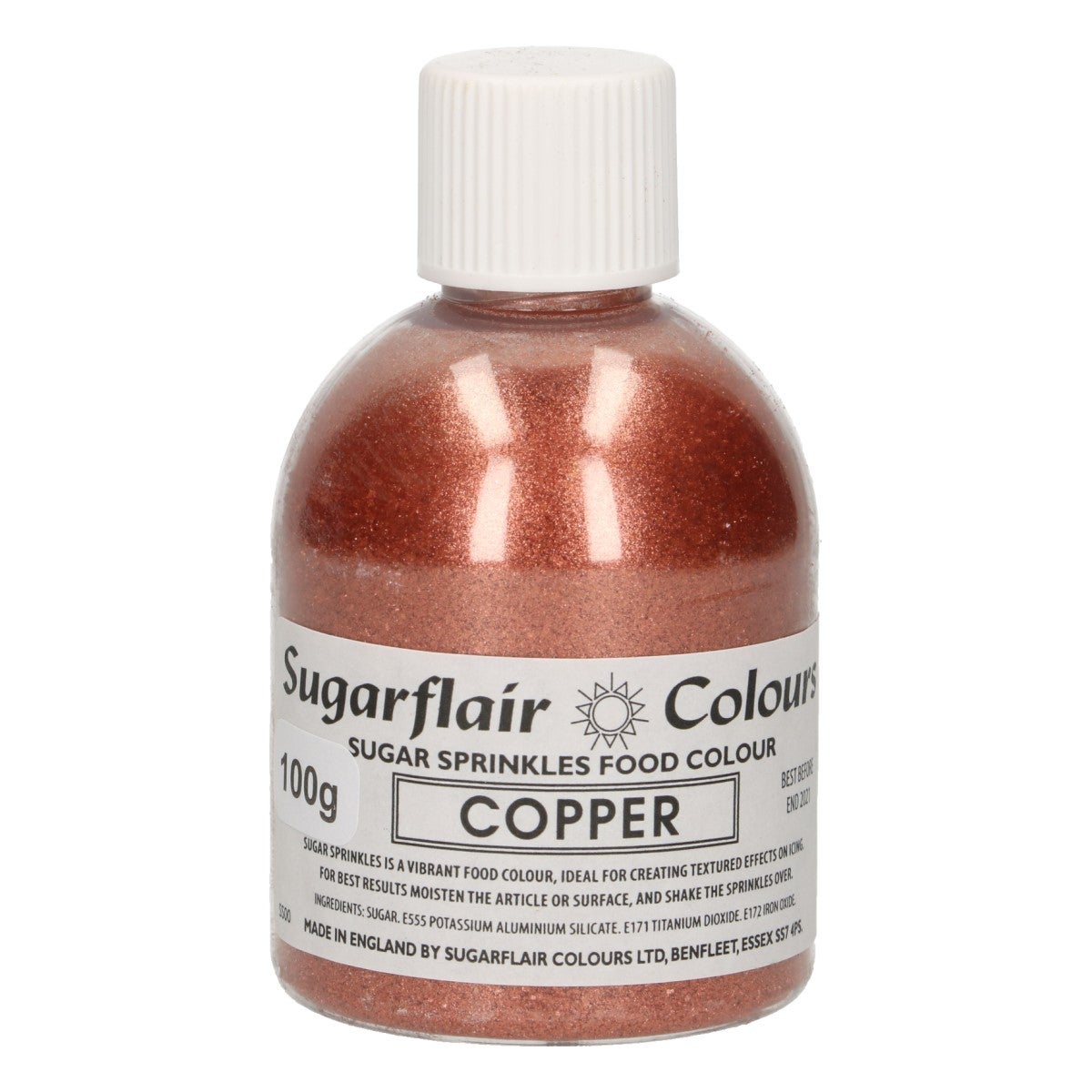 Sugarflair - Sprinkles en Sucre - Cuivre - 100 g