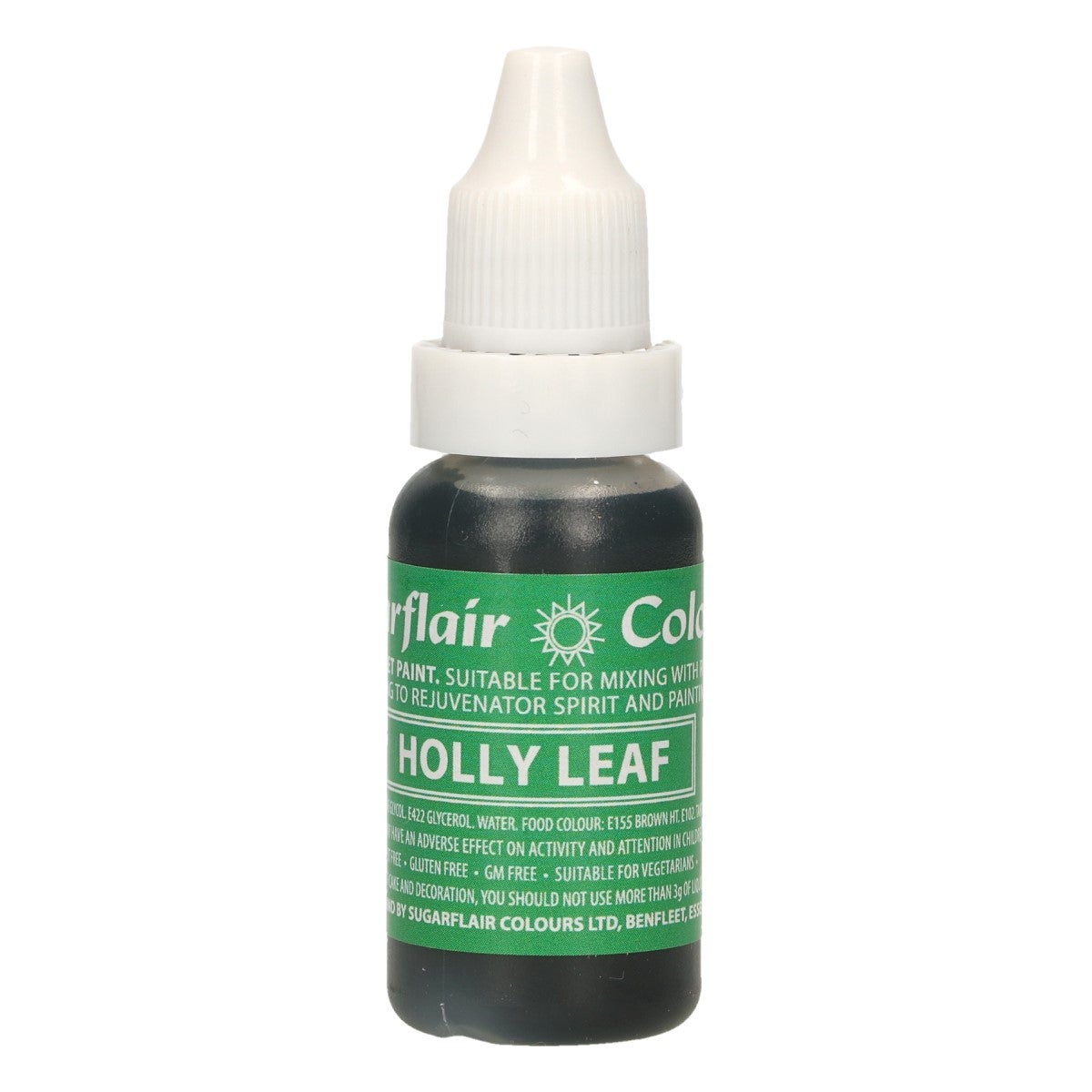 Sugarflair Edible Droplet Paint -Holly Leaf- 14ml