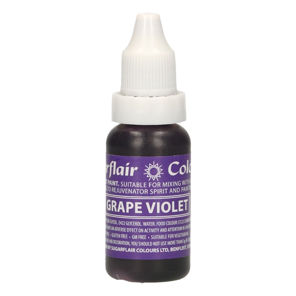 Sugarflair Edible Droplet Paint -Grape Violet- 14ml