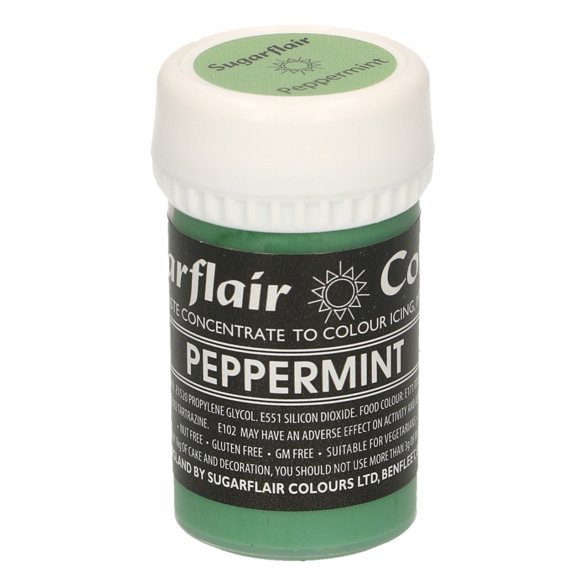 Sugarflair Colorant en Pâte Pastel MENTHE POIVRÉE, 25g