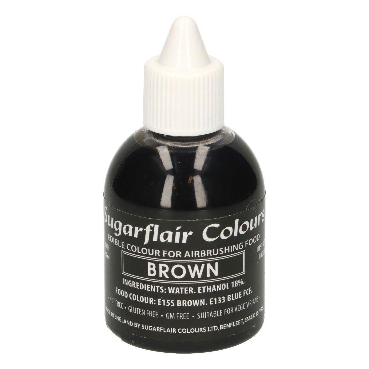 Sugarflair Colorant Aérographe Marron 60ml