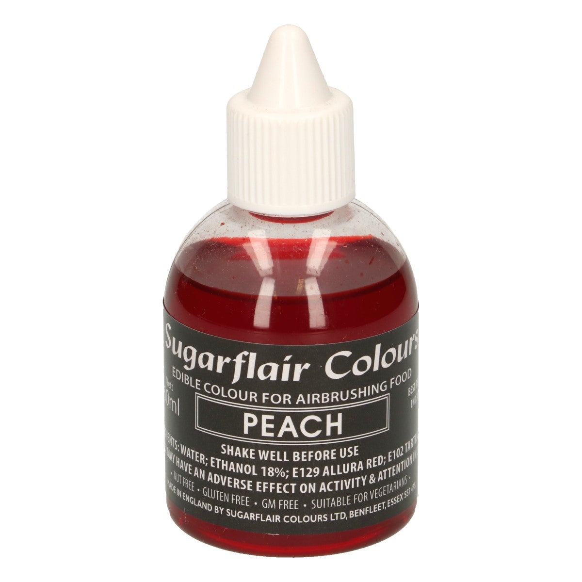 Sugarflair Colorant Aérographe Pêche 60ml