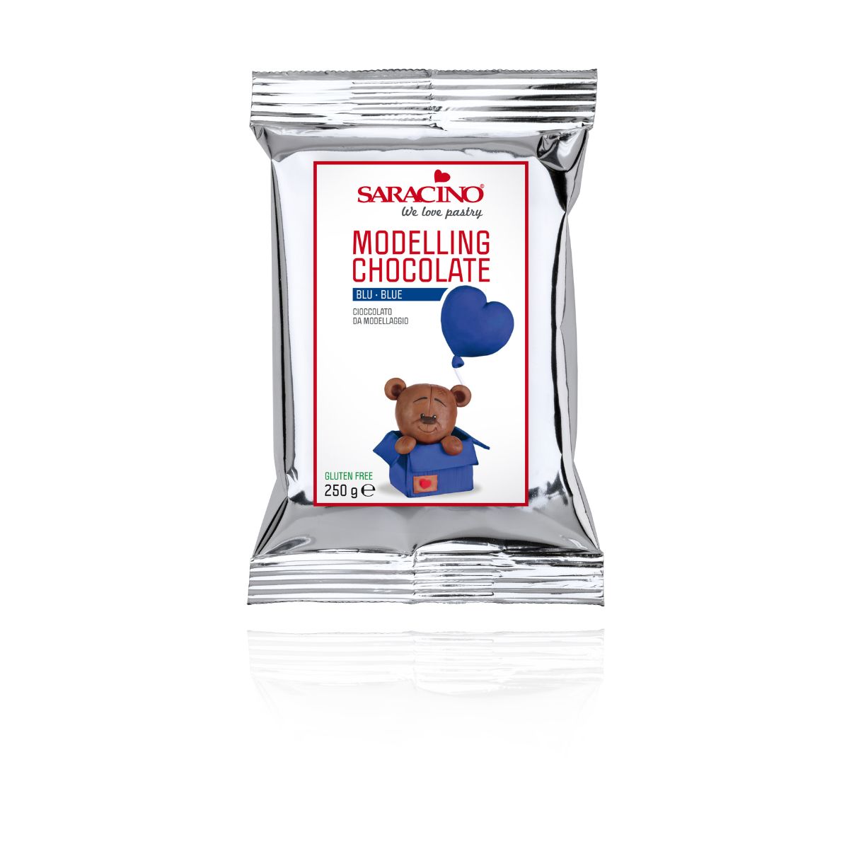Saracino Chocolat à modeler - Bleu 250g
