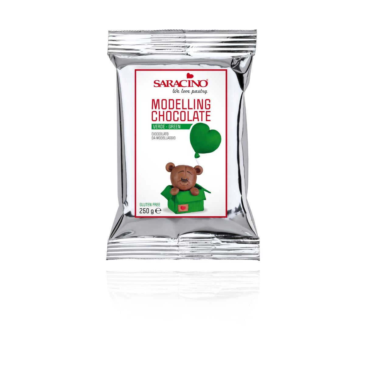 Saracino Chocolat à modeler - Vert 250g