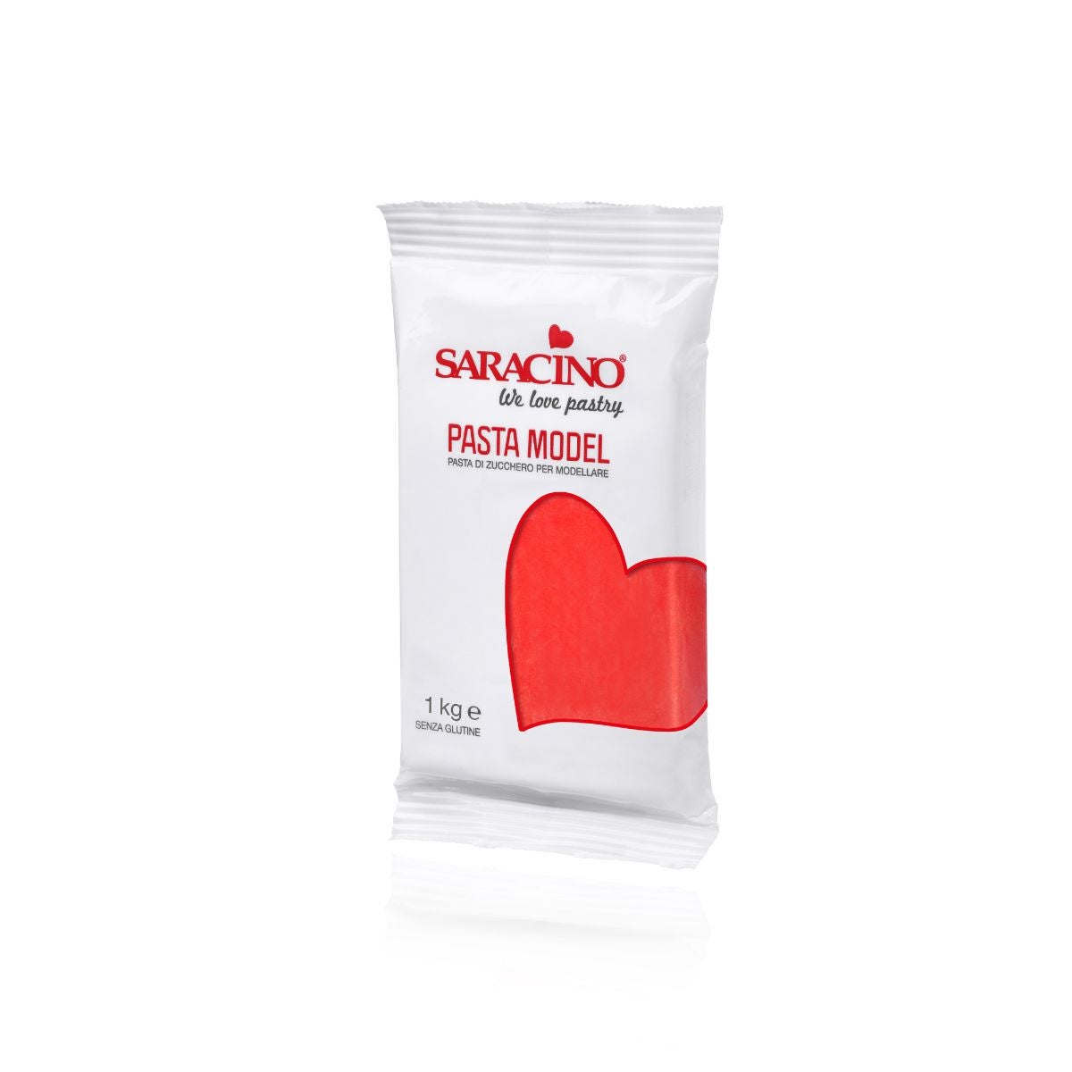 Saracino Pâte de modelage - Rouge 1 kg